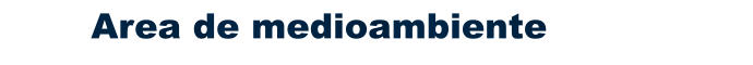 Area de medioambiente